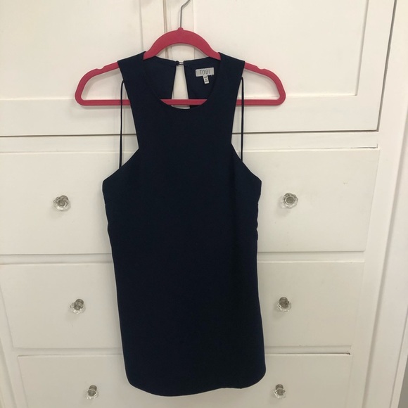TOBI Navy Blue Shift Dress Size S - Picture 3 of 5